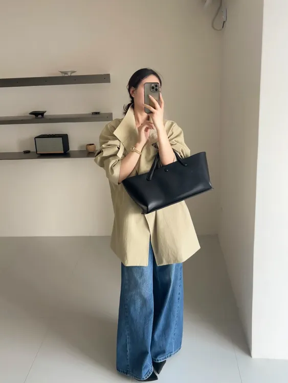 日常简韩一手长风衣