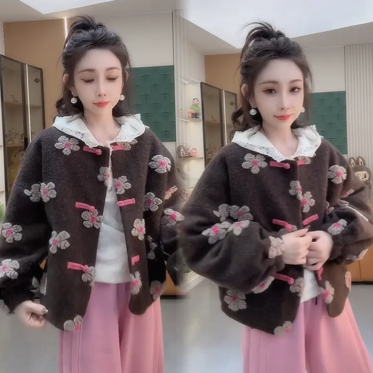 2025秋冬新款时尚显瘦气质网红高档洋气女高级百搭宽松大码外套潮