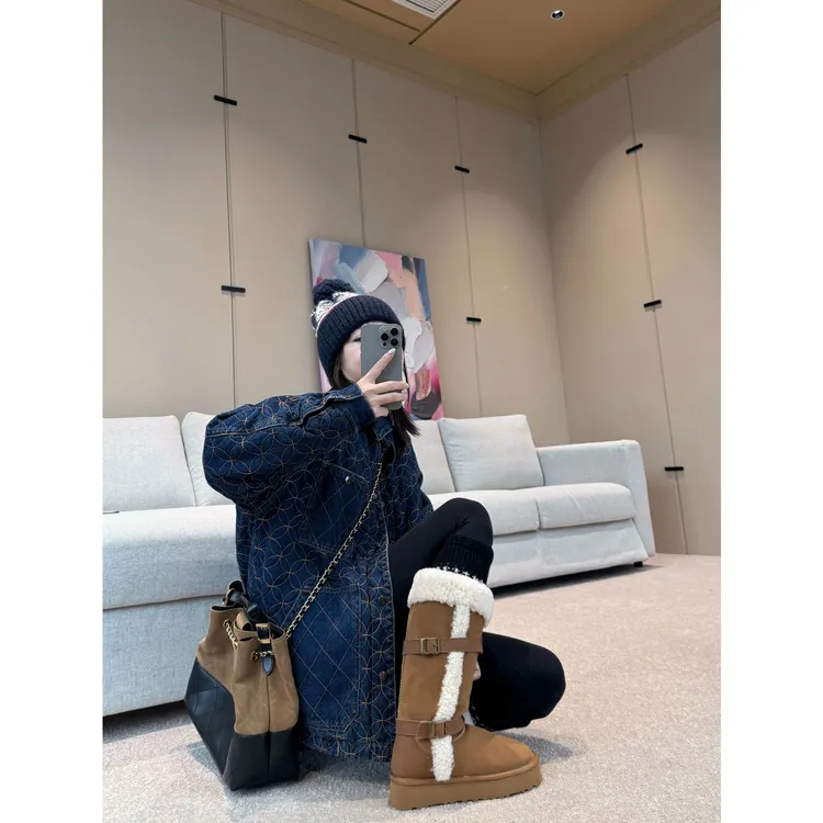 BETTER JOELY -【湖光菱纹】时尚牛仔棉服韩版百搭通勤风ZZ2131