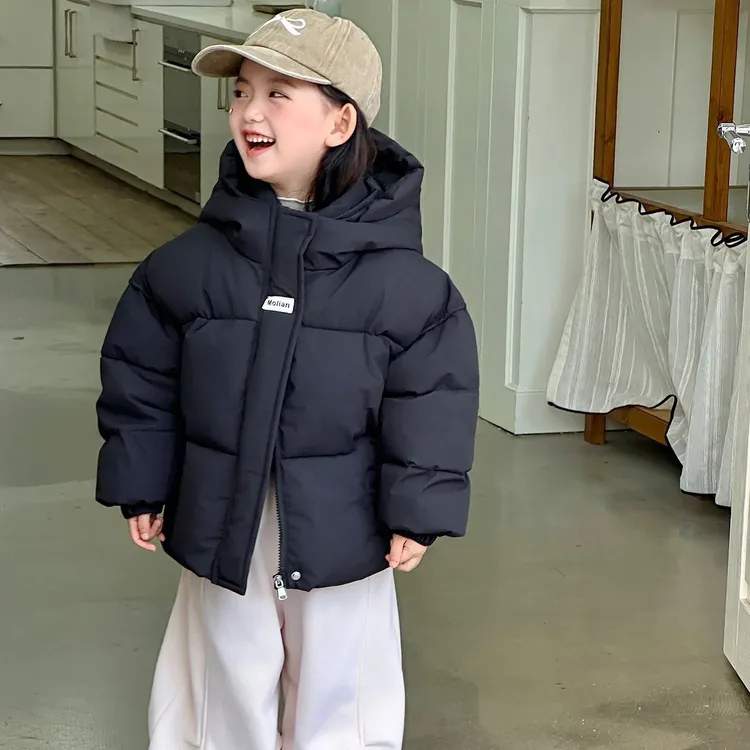 女童冬装外套2025新款羽绒棉服短款洋气棉服棉袄儿童冬季加厚棉衣