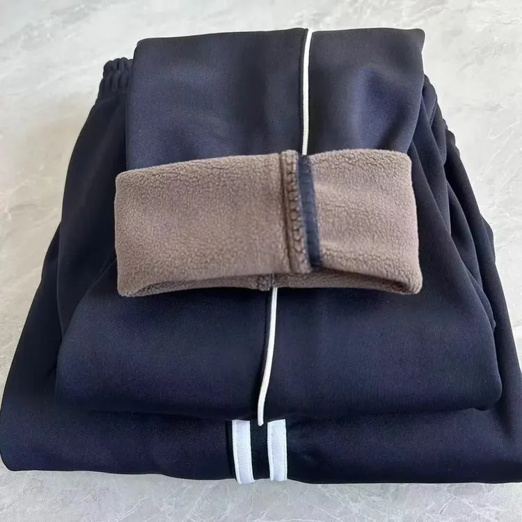 【加绒校服裤】学生校服休闲裤子藏青色直筒裤