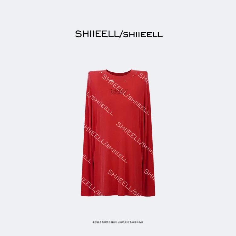 SHIIEELL【绵糯糯T 】超柔天丝羊毛宽松做旧洗水长袖针织衫Z0112