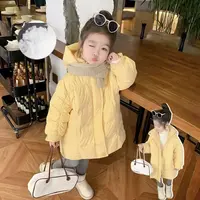 女童棉衣冬季新款加厚中长款儿童棉服韩版外套宝宝连帽棉袄中小童