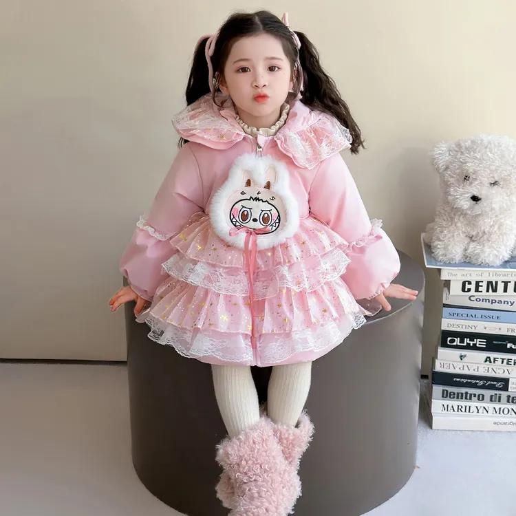 女童棉衣冬装2025新款洋气公主风洛丽塔时髦棉袄拉布布库洛米棉服