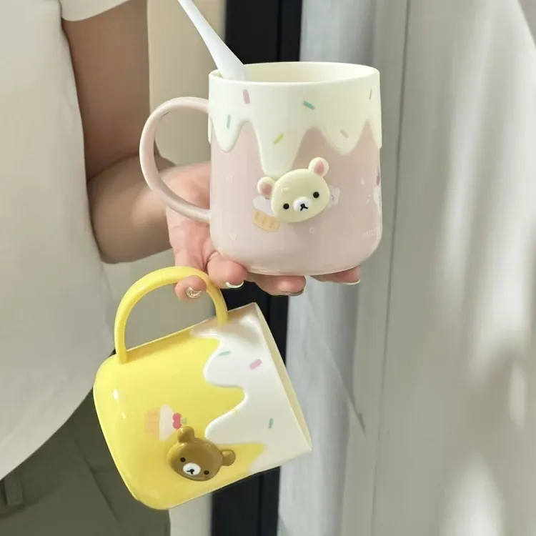 冰激凌轻松洗漱儿童情侣漱口杯家用高颜值刷牙学生宿舍杯子刷牙杯