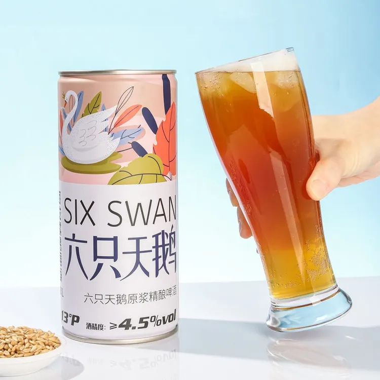 【旗舰店】六只天鹅精酿啤酒拉格/精酿1L*6瓶装整箱网红啤酒
