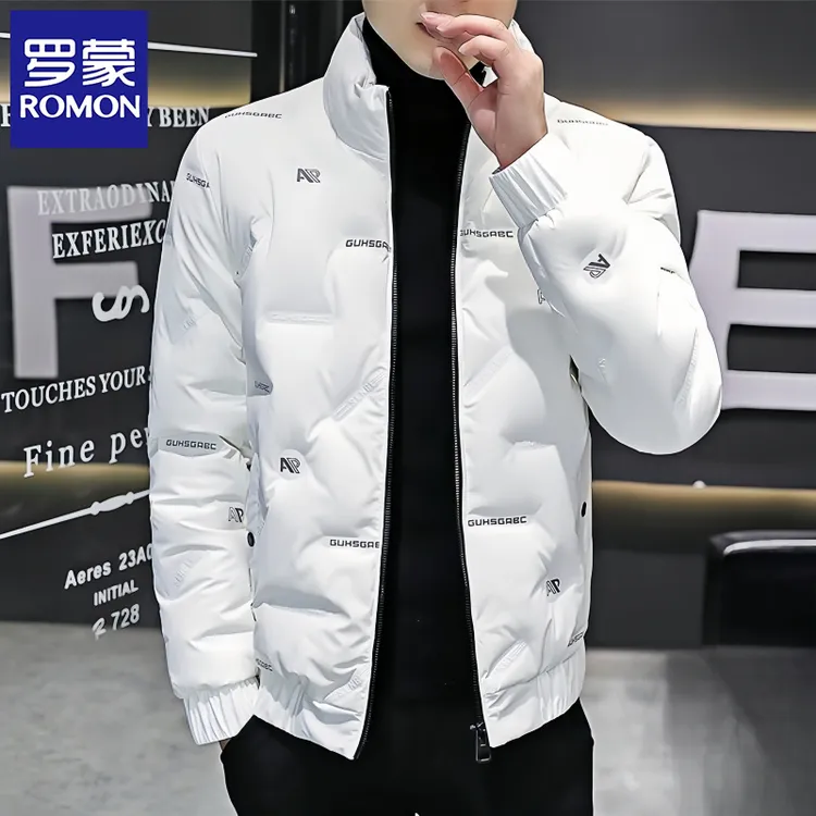 罗蒙轻薄防寒服男士短款秋冬季新款帅气潮牌休闲百搭保暖时尚男装