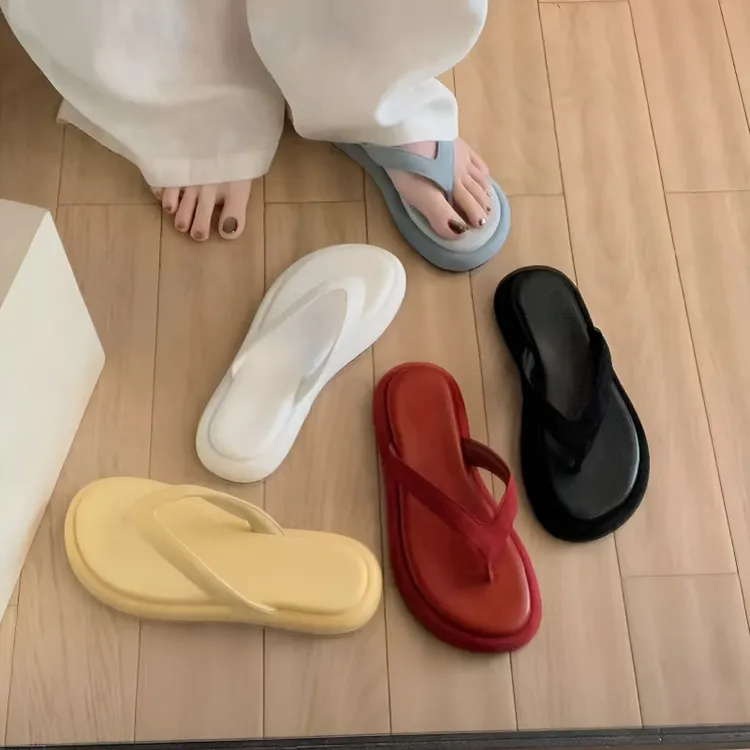 【葡萄妈同款】软糯小厚底沙滩夹脚人字凉拖鞋夏季人字拖拖鞋女鞋女