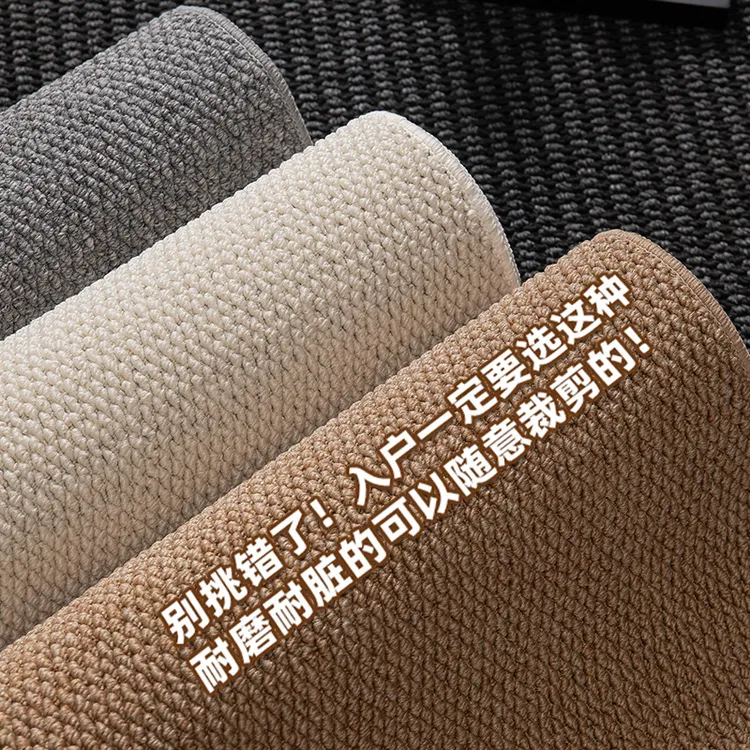 入户门地垫菠萝纹仿剑麻地毯进门口专用地垫耐脏防滑室内家用脚垫