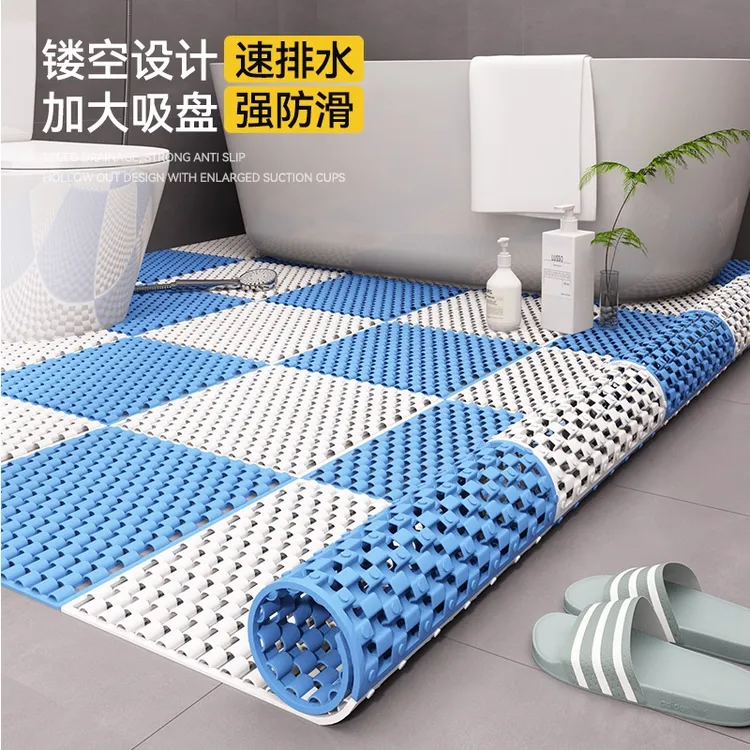 浴室防滑垫淋浴地垫洗澡专用吸水镂空拼接垫全铺脚垫子家用卫生间