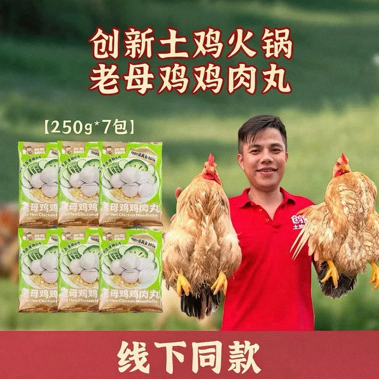 【姆巴杰专属】汕头创新土鸡火锅老母鸡鸡肉丸汕头美食十三年老店