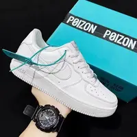 男鞋正版AF1纯白低帮休闲百搭板鞋男女学生情侣款男款男生小白鞋