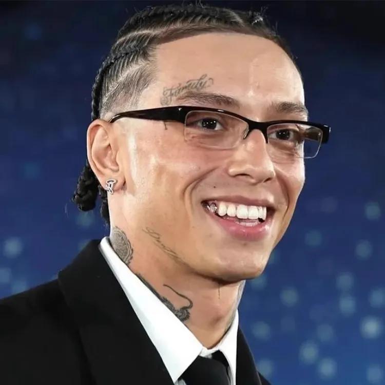 centralcee同款黑框眼镜男高级感痞帅半框式说唱嘻哈hiphop小方框