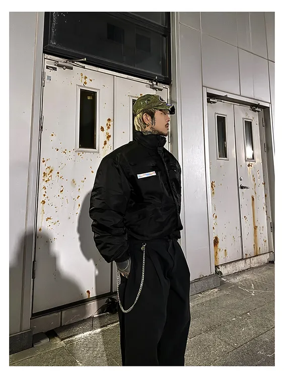 白鹤大人【突击者】冬季防风双面穿加厚保暖棉服外套男女百搭排骨服