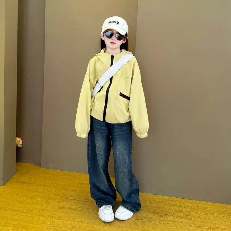 女童2025春秋季新款儿童卫衣外套宝宝超好看韩系穿搭早秋装套装潮