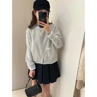 【衬衫卫衣假两件】蓝灰拼色开衫