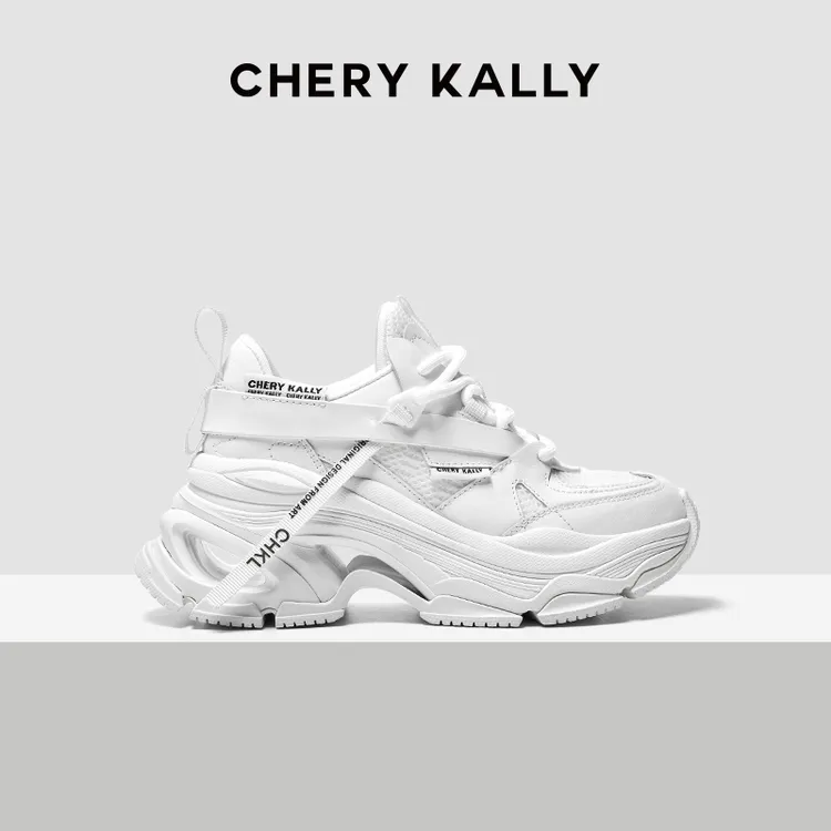 CHERY KALLY老爹鞋女夏季轻奢鞋子增高网鞋透气网面鞋961LD5310