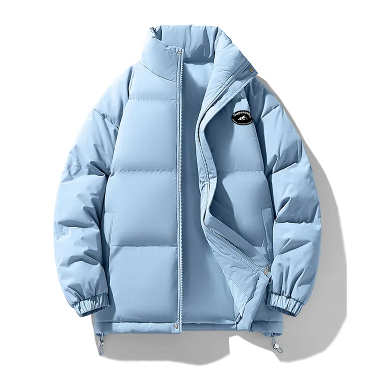 SUPEREALLY冬季新款棉服男士百搭通勤立领保暖外套男女同款