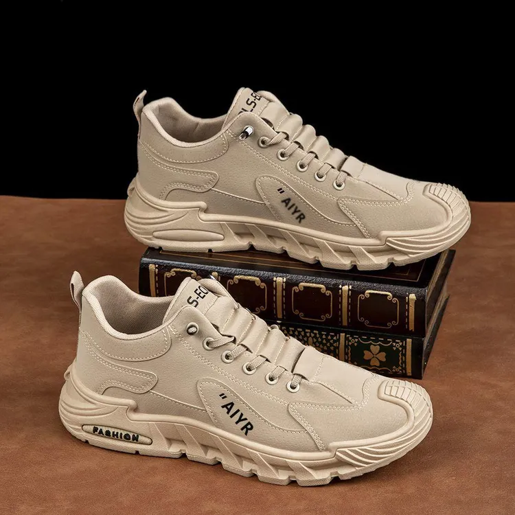 2025新款男士休闲运动鞋厚底防滑耐磨潮流户外百搭跑步鞋厚底男鞋