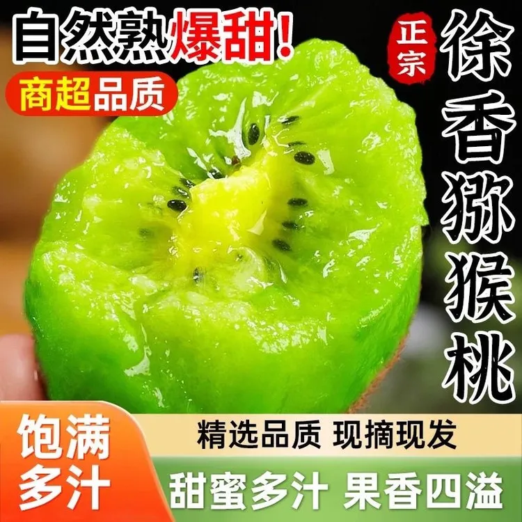 陕西绿心【徐香】新鲜猕猴桃奇异果新鲜应季水果香甜多汁坏果包赔ZB