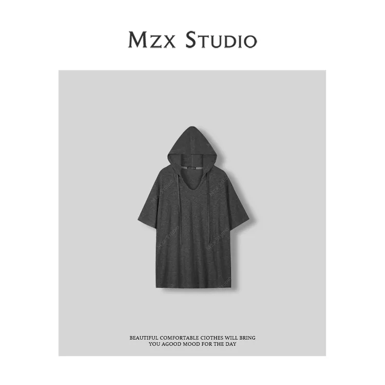 MZX 【连帽款】定制面料系列透气舒适短袖上衣SY8138-F
