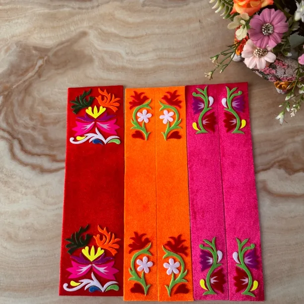 壮族帽子，壮族贴花半成品，送金条和线！