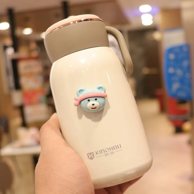简约保温杯女生高颜值水杯小巧新款情侣杯子男茶隔泡茶杯2025新款