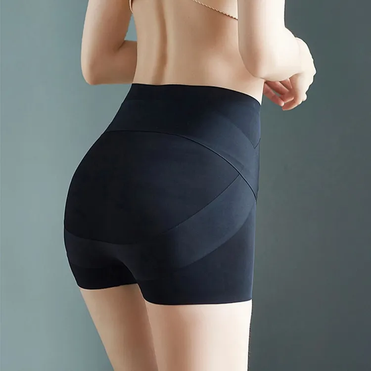 高腰强力收腹裤收小肚子提臀塑形裤女士无痕内裤安全裤合一打底裤