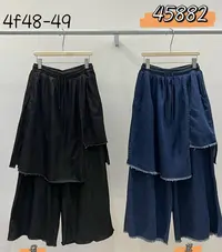 We#45882# 不规则牛仔裤 FL