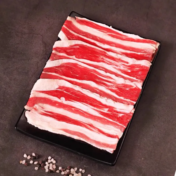 【肥牛片原切】黑安格斯谷饲后胸肉原切牛肉片发顺丰冷运
