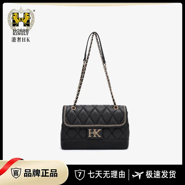 25秋冬新款女士单肩包时尚百搭菱格绣线链条女包1133