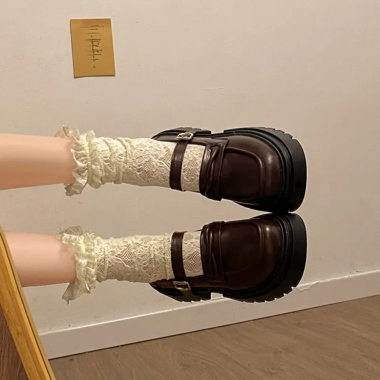 复古英伦学院风厚底小皮鞋女2025春季新款日系jk配裙子玛丽珍单鞋
