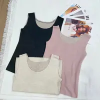 升级款·暖和的背心～蚕丝羊绒贴片背心216017