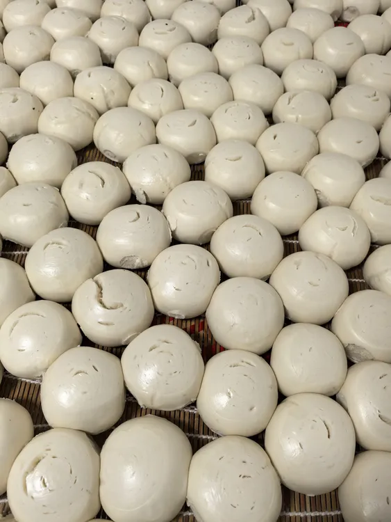 陕西传统农家手工老面馒头农家酵子发酵劲道有嚼劲