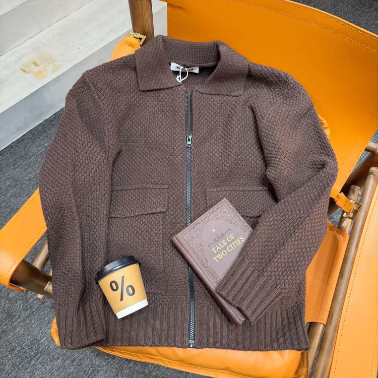 DIKALO FERRE/迪卡里奥 费雷D53ZW371男士秋冬羊羔毛开衫羊毛开衫