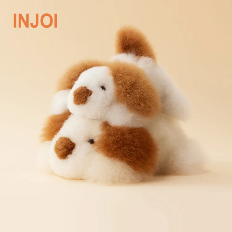 【新品】injoi趴趴狗秘鲁羊驼毛公仔毛绒玩具手工制作生日520礼物