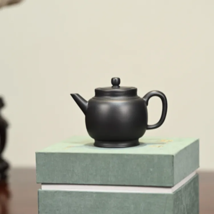 宫灯·全手工          /容量170cc/紫泥还原烧 