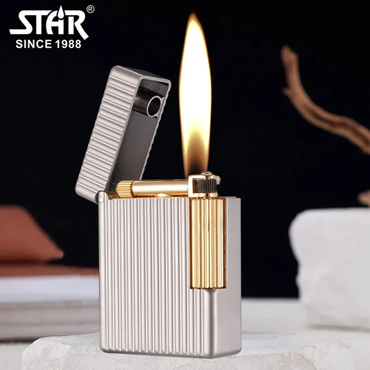 STAR ST30梵克雅宝复刻小方块一体式超长续航金属煤油打火机
