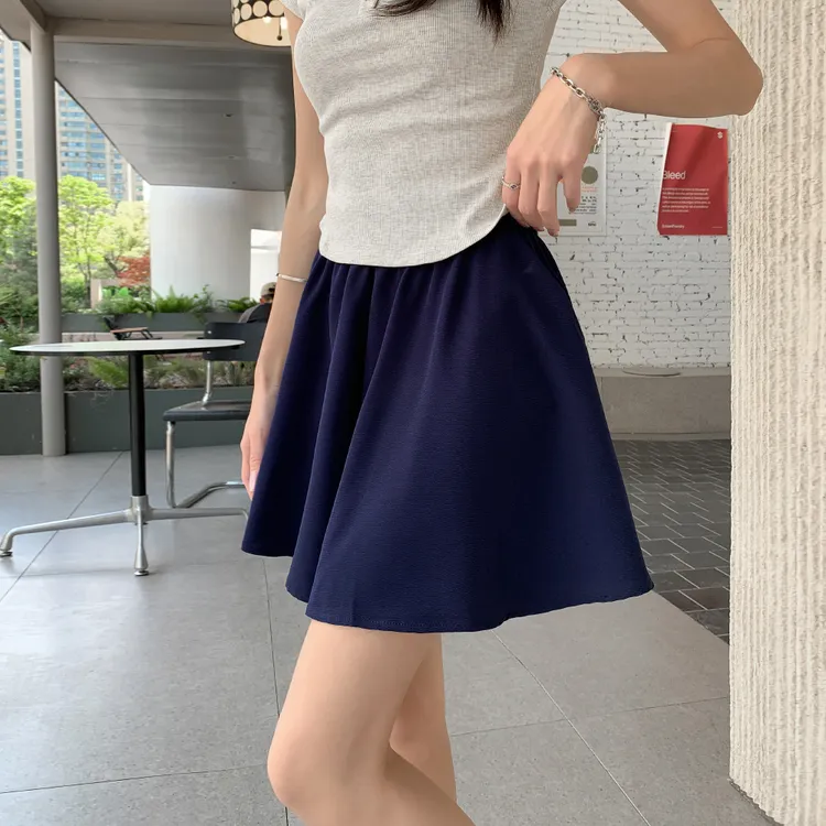 三分裤休闲四季通用裙裤薄款高腰短裤夏季小个子百搭小众夏天裙子