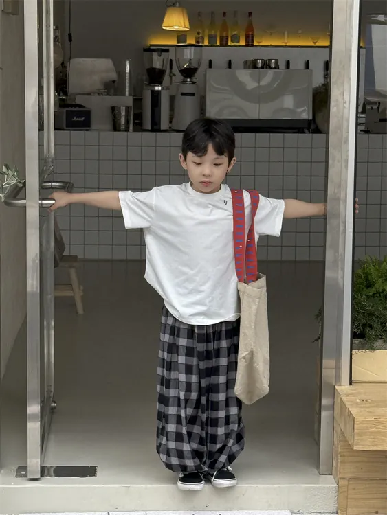 （精选）-T恤2025夏季新款韩版绣花短袖纯棉透气上衣裤子