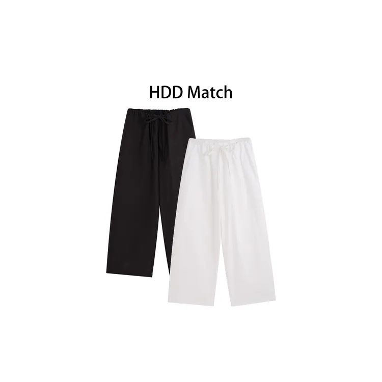 HDD "清凉海风" 棉 夏季女款纯色简约百搭休闲裤  Y8268