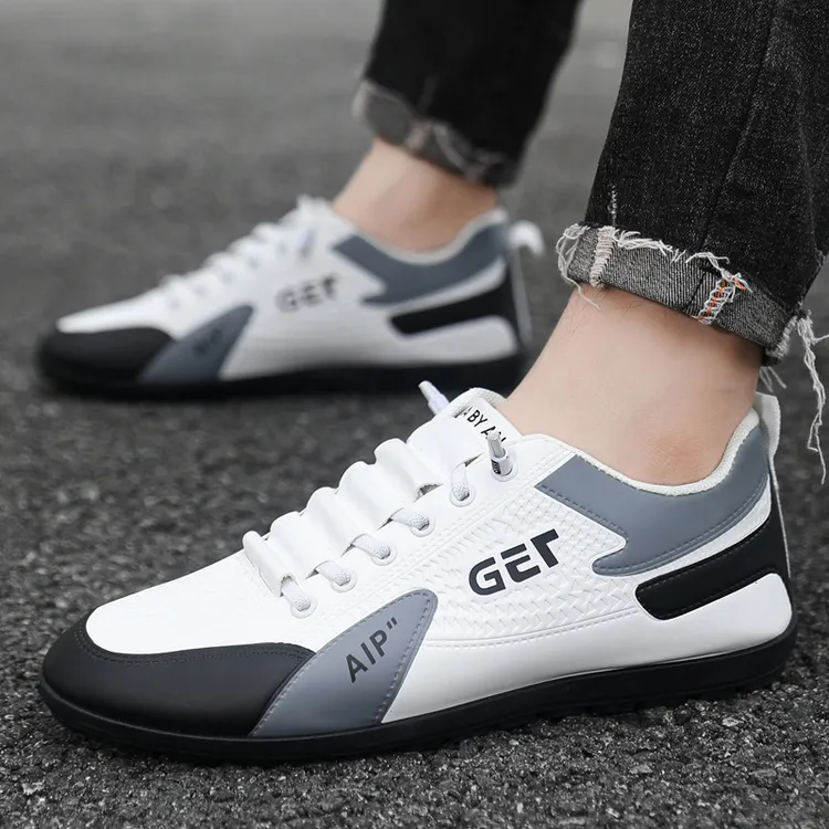 2025新款男鞋豆豆鞋春秋款小白鞋软底轻便时尚百搭学生运动鞋男鞋