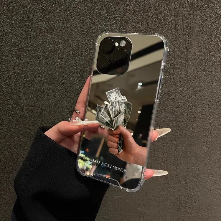 赚更多钱适用于iPhone16ProMax手机壳15美刀14镜面13简约12高级11