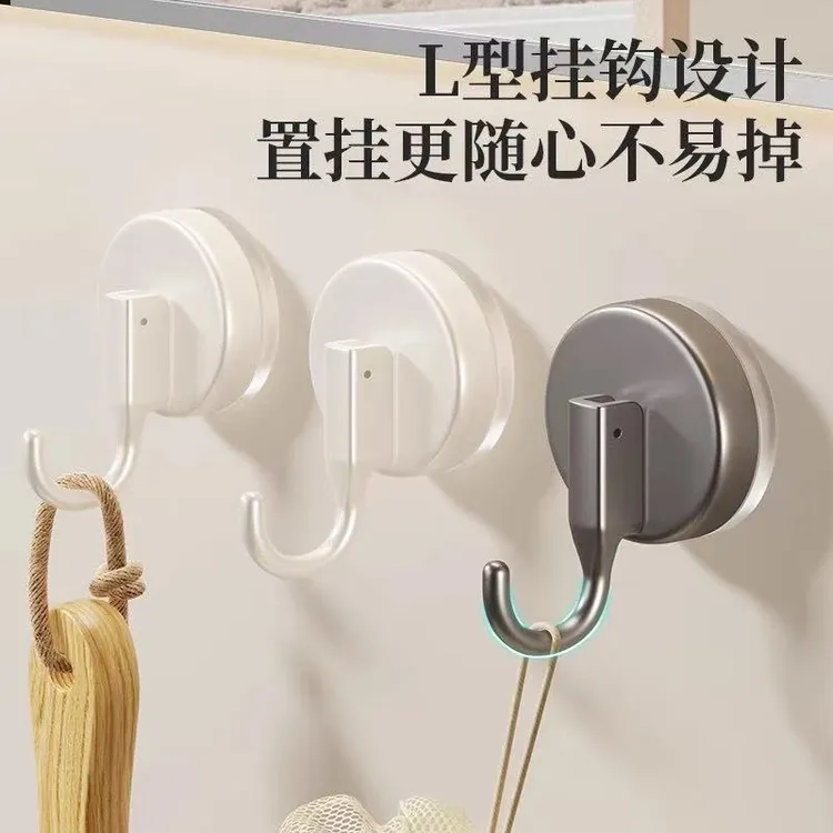 吸盘挂钩免打孔真空强力承重粘钩厨房浴室卫生间毛巾玻璃瓷砖单钩