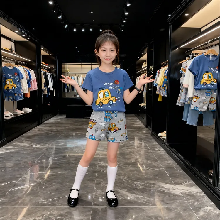 婴儿纯棉全棉a类夏宝宝女童t恤短袖男童t恤短袖套装小孩衣服