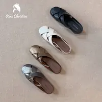 断码青沧深海鱼半拖|34-40｜3.5cm|春夏季复古内增高通勤风防滑凉