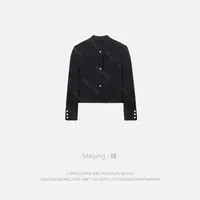 Meiying-时尚高级感珍珠扣短款修身外套YA5QQ032