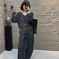 【云云精选】617韩系慵懒气质V领上衣