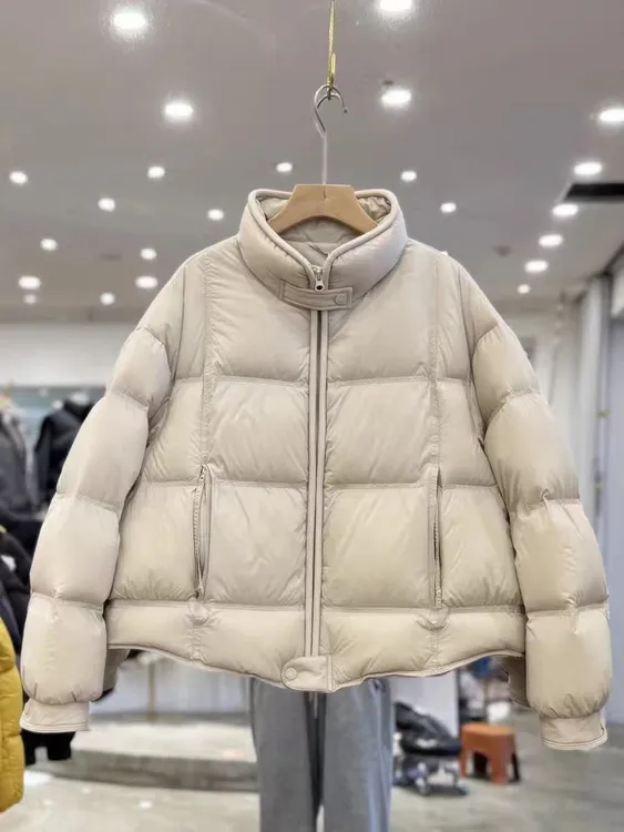 短款棉服女2025冬季新款时尚韩版宽松显瘦立领棉服保暖外套潮