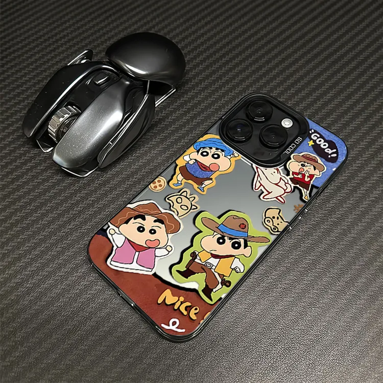 牛仔小新适用iPhone17手机壳16苹果保护套15pro磨砂14高级感13/12